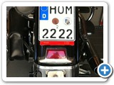 Der Anhängebock wurde optisch dem vorderen Fender angepaßt bzw. verkleidet